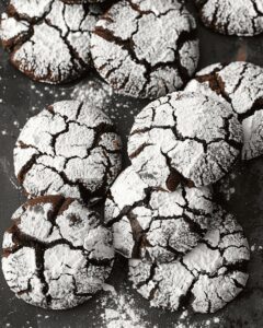Vegan Crinkle Chocolate Cookies Recipe