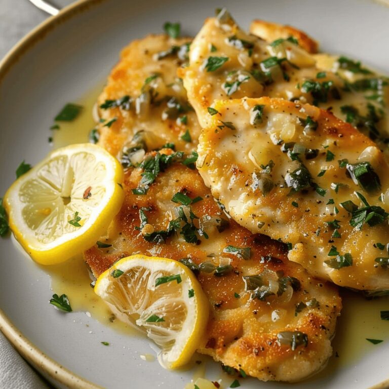 Succulent Lemon Garlic Chicken Piccata Recipe