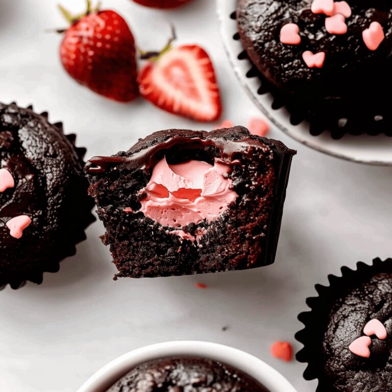 Luxurious Chocolate Covered Strawberry Cupcakes Recipe