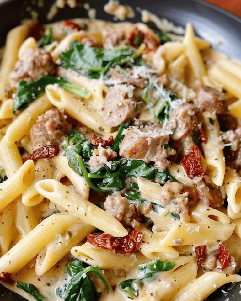 Sausage And Spinach Pasta Delight Recipe