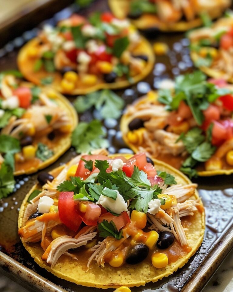 Fiery Chicken Fiesta Tostadas Recipe