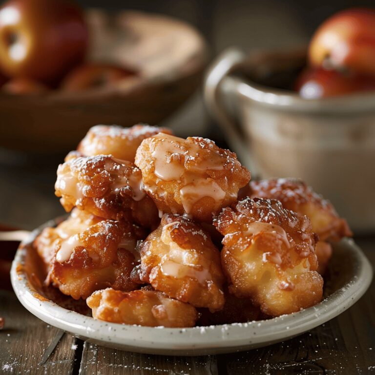 Crispy Mini Apple Fritters With Cider Glaze Recipe