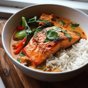 Silky Thai Coconut Salmon Curry Recipe