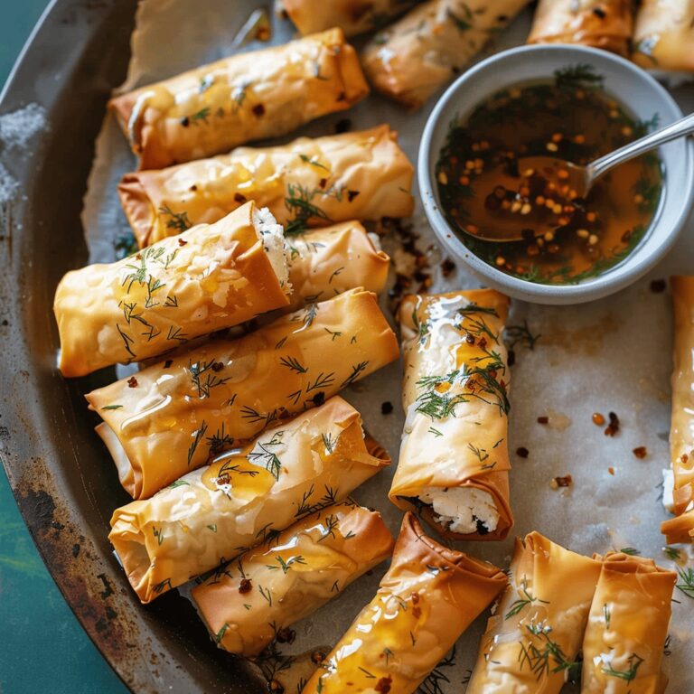 Crispy Feta Rolls Recipe