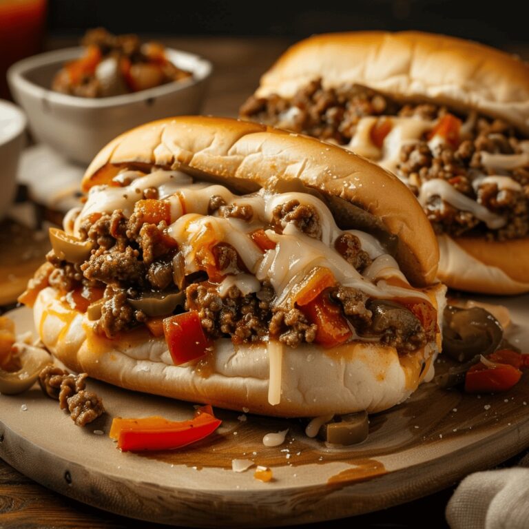 Indulgent Philly Cheesesteak Sloppy Joes Recipe