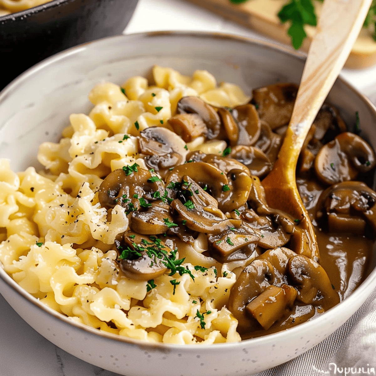 Spaetzle with Mushroom Sauce Recipe