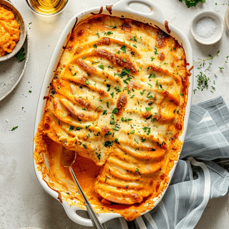 Chipotle Gouda Scalloped Sweet Potatoes Recipe
