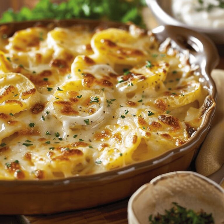 Velvety Garlic Scalloped Potatoes Recipe