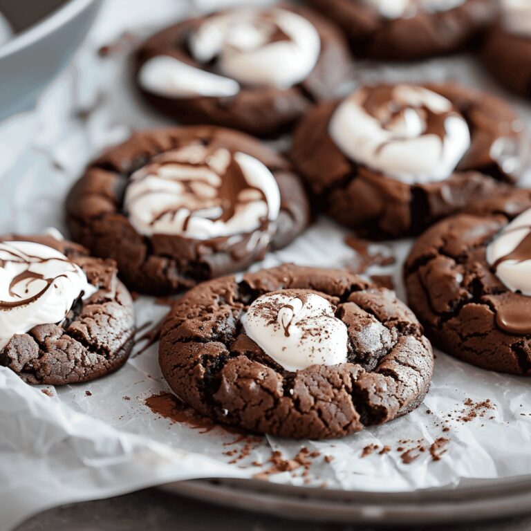 Gooey Chocolate Marshmallow Swirl Cookies Recipe