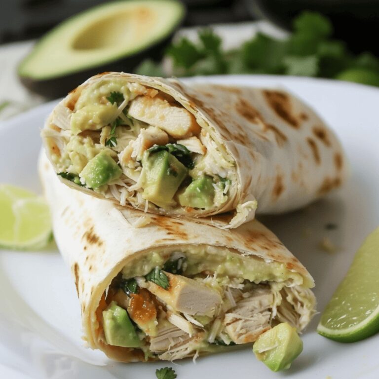Loaded Chicken Avocado Burritos Recipe