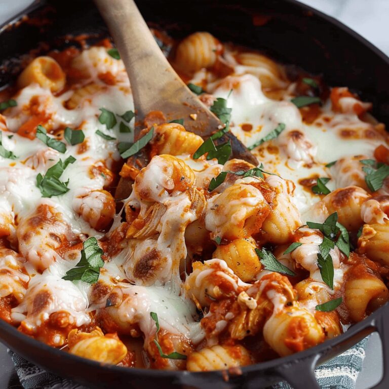 Crispy Chicken Parmesan Gnocchi Skillet Recipe