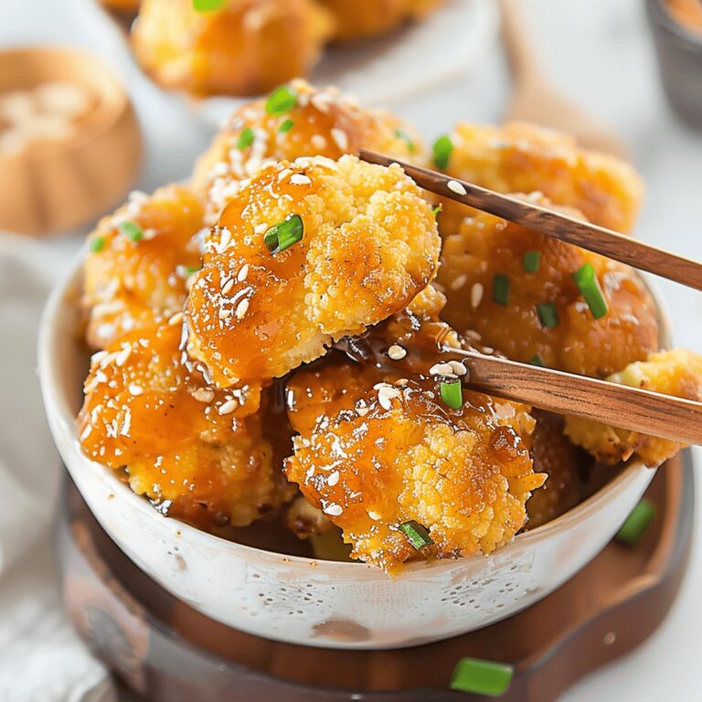 Golden Honey Garlic Baked Cauliflower Recipe