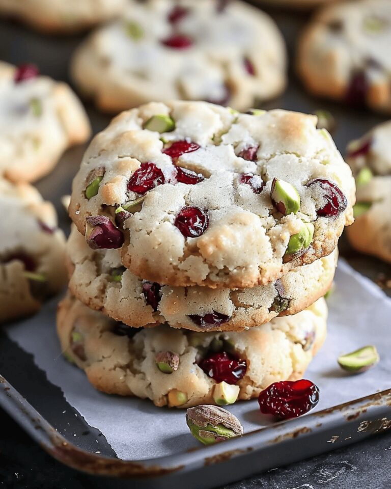 Festive Cranberry Pistachio Bliss Cookies Recipe