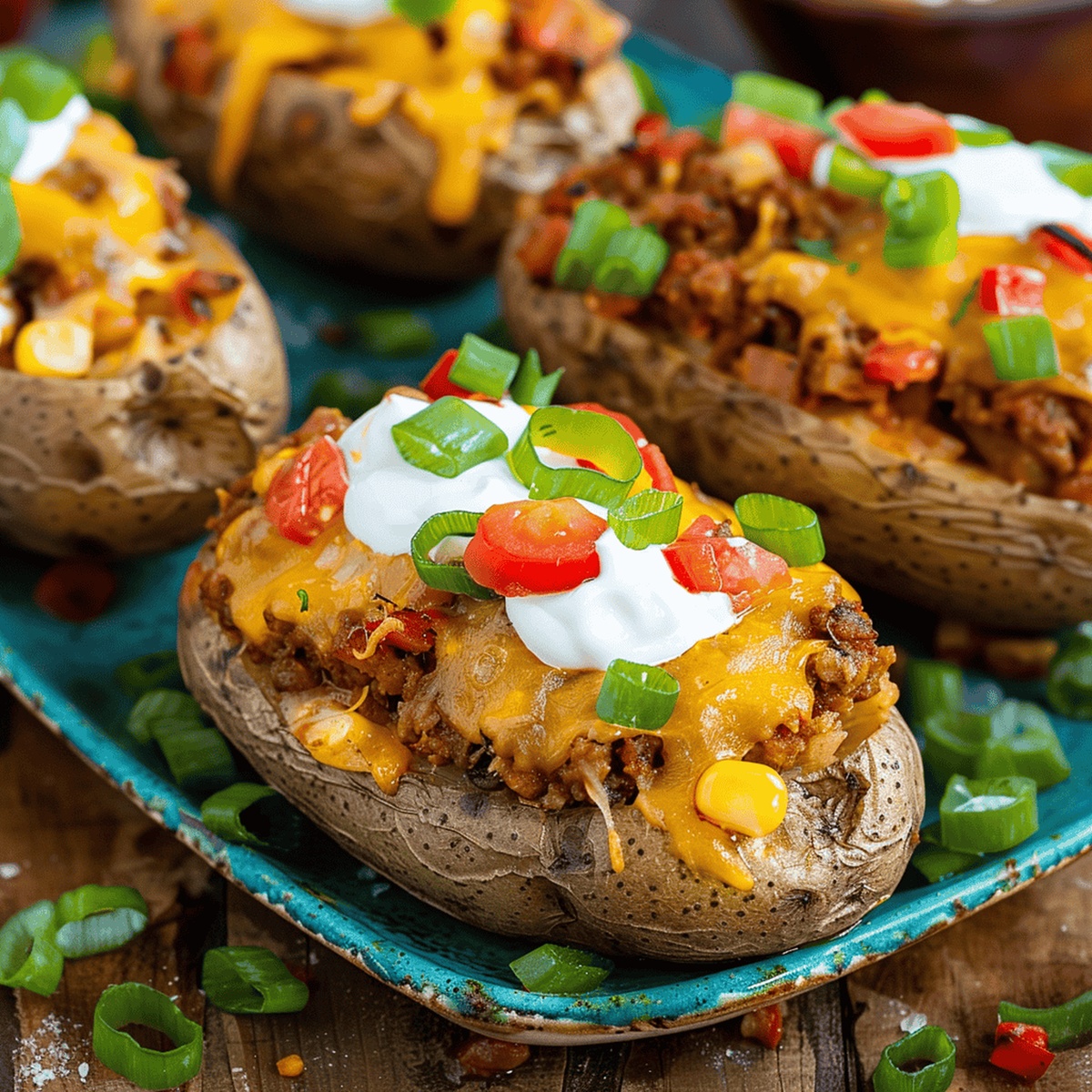 Loaded Taco Potatoes Recipe