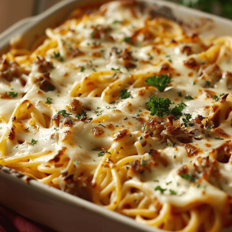 Luscious Baked Cream Cheese Spaghetti Recipe