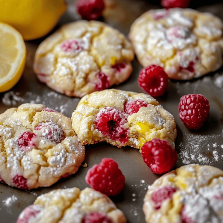 Tangy Lemon Raspberry Cookies Recipe