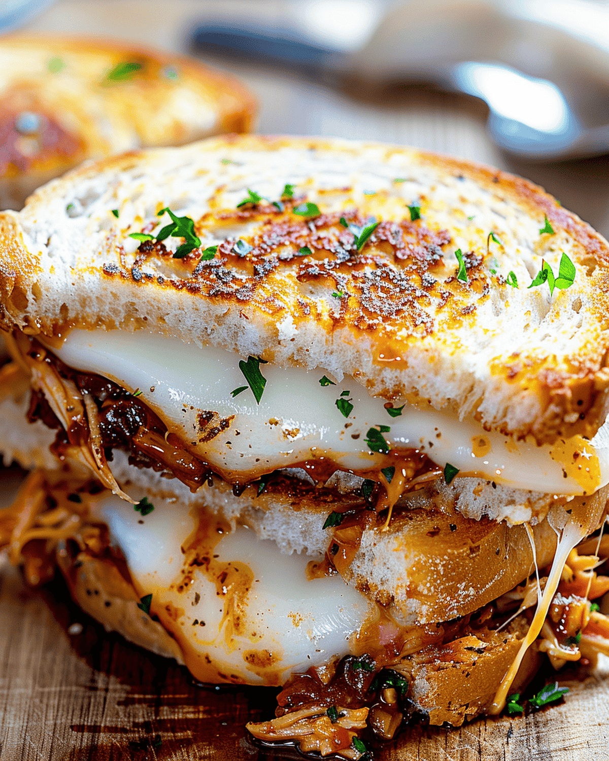 BBQ Chicken Grilled Cheese Recipe