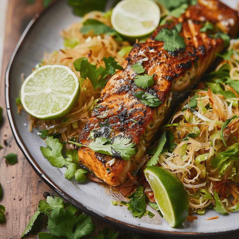 Tropical Coconut Lime Salmon Recipe