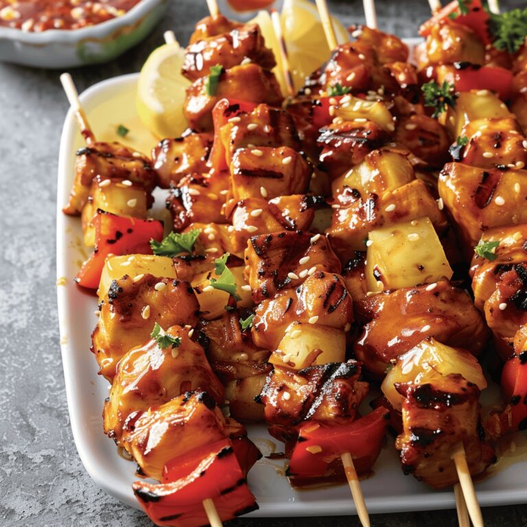Succulent Hawaiian Chicken Skewers Recipe