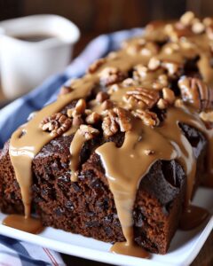 Date Coffee Cake With Walnuts And Espresso Glaze Recipe