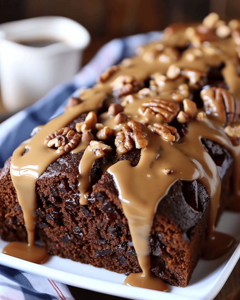 Date Coffee Cake With Walnuts And Espresso Glaze Recipe