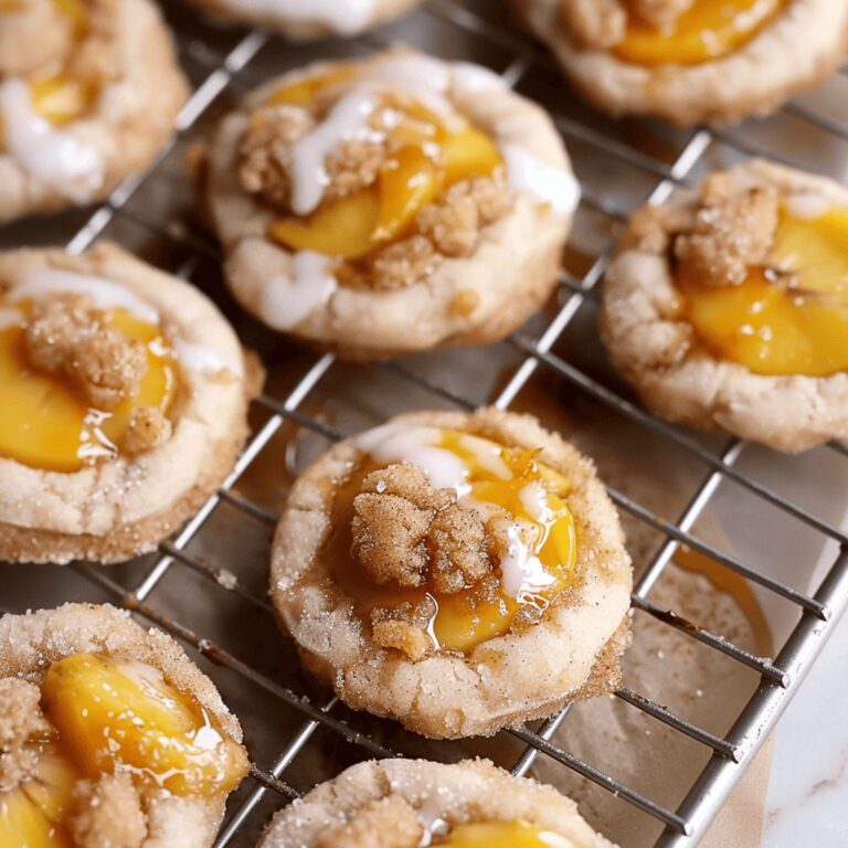 Buttery Peach Cobbler Cookies Recipe
