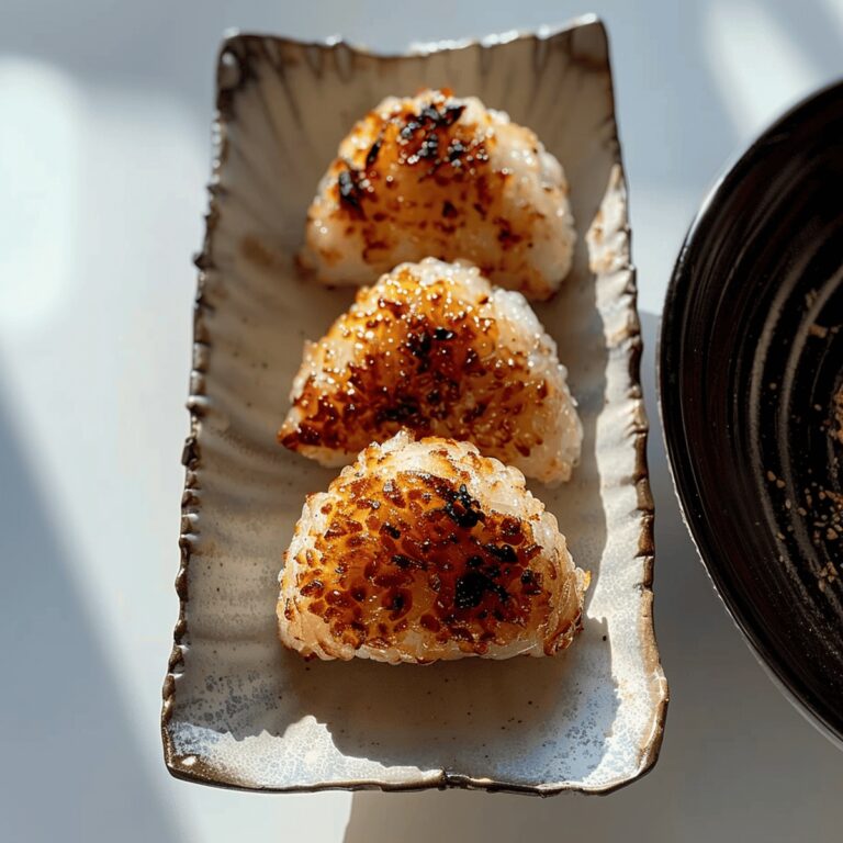 Crispy Air Fryer Yaki Onigiri Recipe