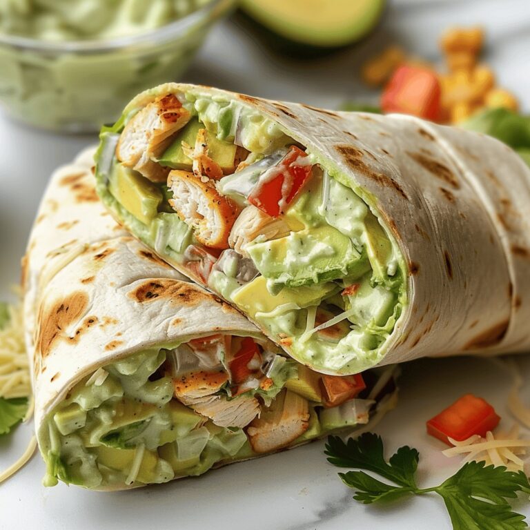 Loaded Chicken Avocado Ranch Burritos Recipe