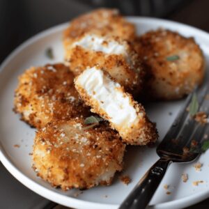 Golden Fried Goat Cheese Rounds Recipe
