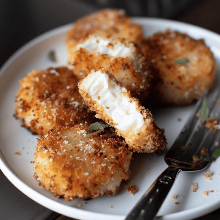 Golden Fried Goat Cheese Rounds Recipe
