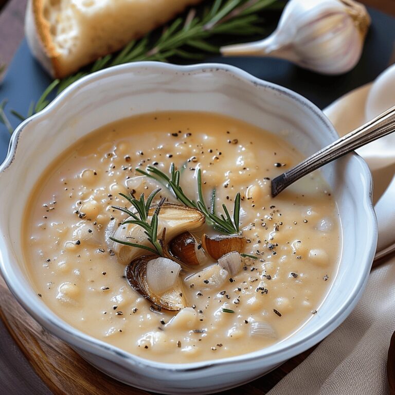 Silky Rosemary And Roasted Garlic White Bean Soup Recipe