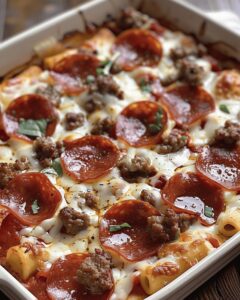 Cheesy Loaded Pizza Bake Recipe