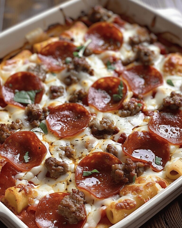 Cheesy Loaded Pizza Bake Recipe