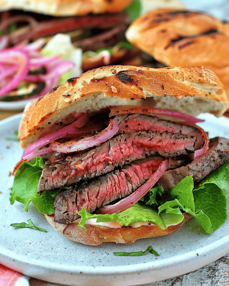 Steak Sandwich With Creamy Horseradish Sauce Recipe