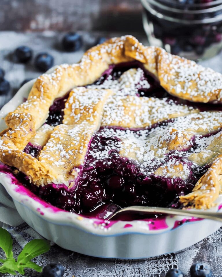 Deep Dish Blueberry Pie Recipe