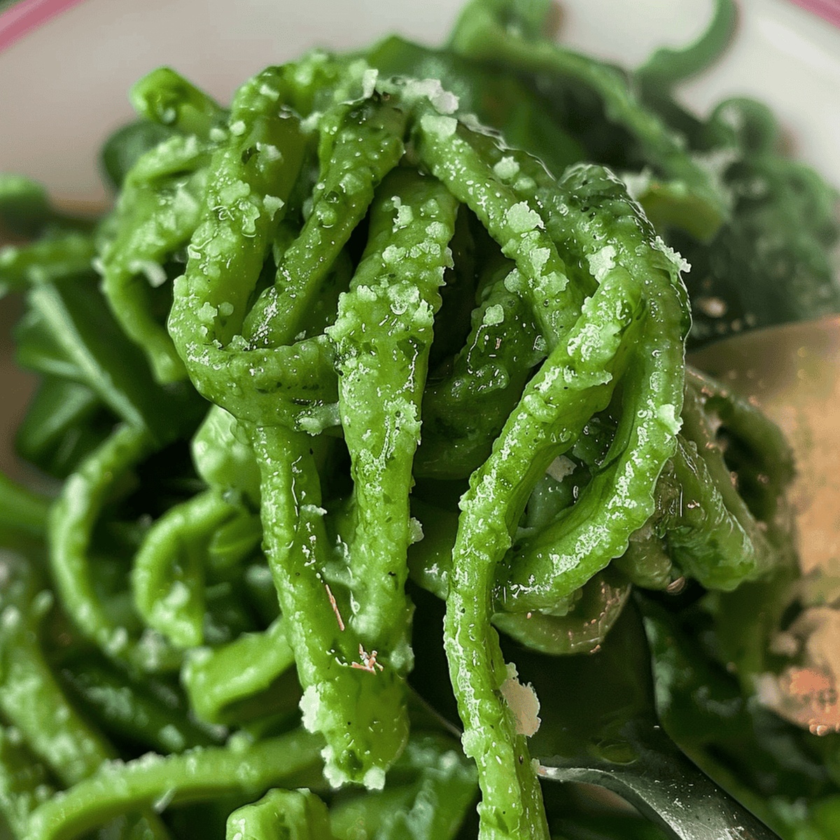 Spinach Pici Pasta Recipe