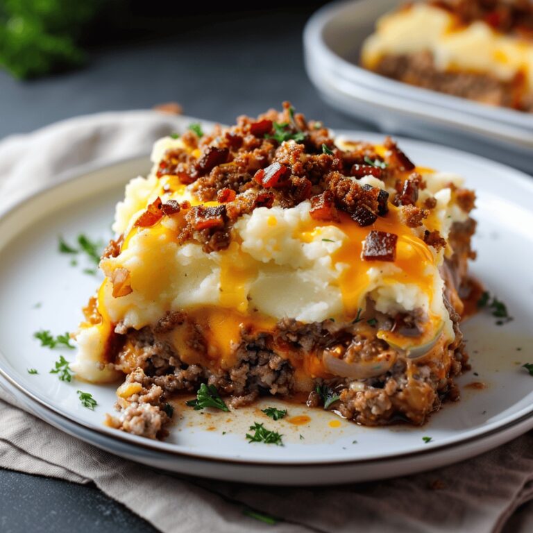 Hearty Loaded Potato And Meatloaf Casserole Recipe