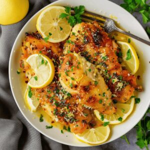 Tangy Lemon Chicken With Lemon Butter Sauce Recipe
