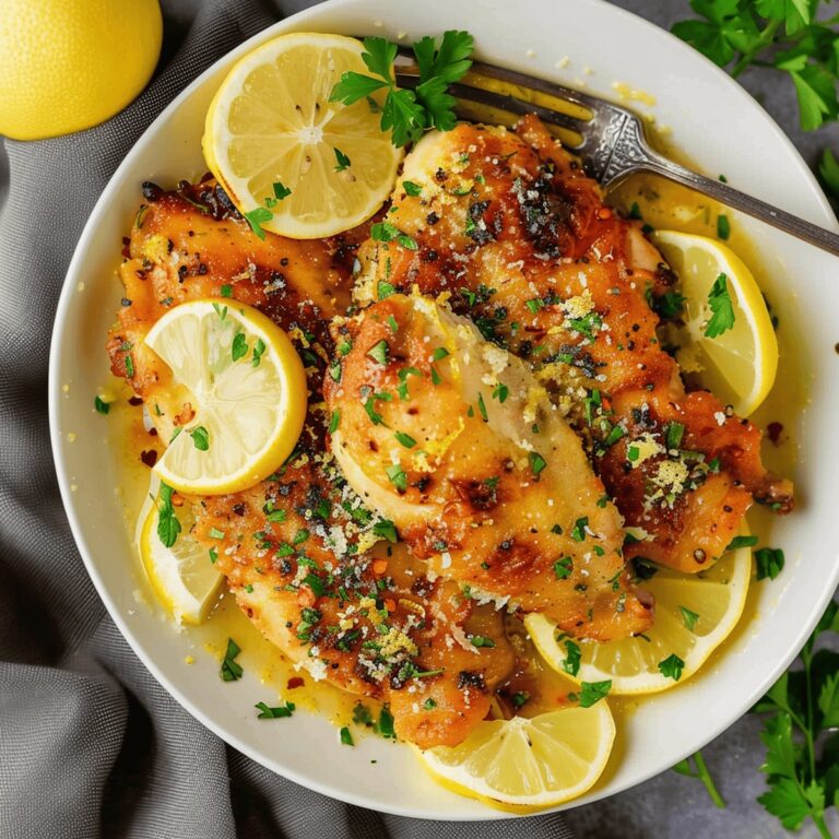 Tangy Lemon Chicken With Lemon Butter Sauce Recipe