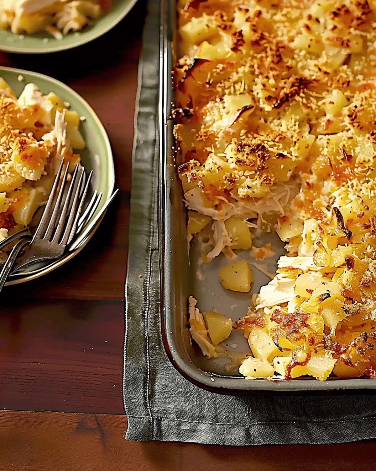 Cheesy Chicken-Potato Casserole Recipe