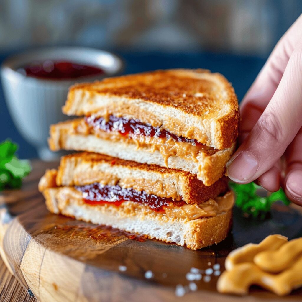 Crunchy Air Fryer Peanut Butter and Jelly Sandwich Recipe - That's My Home
