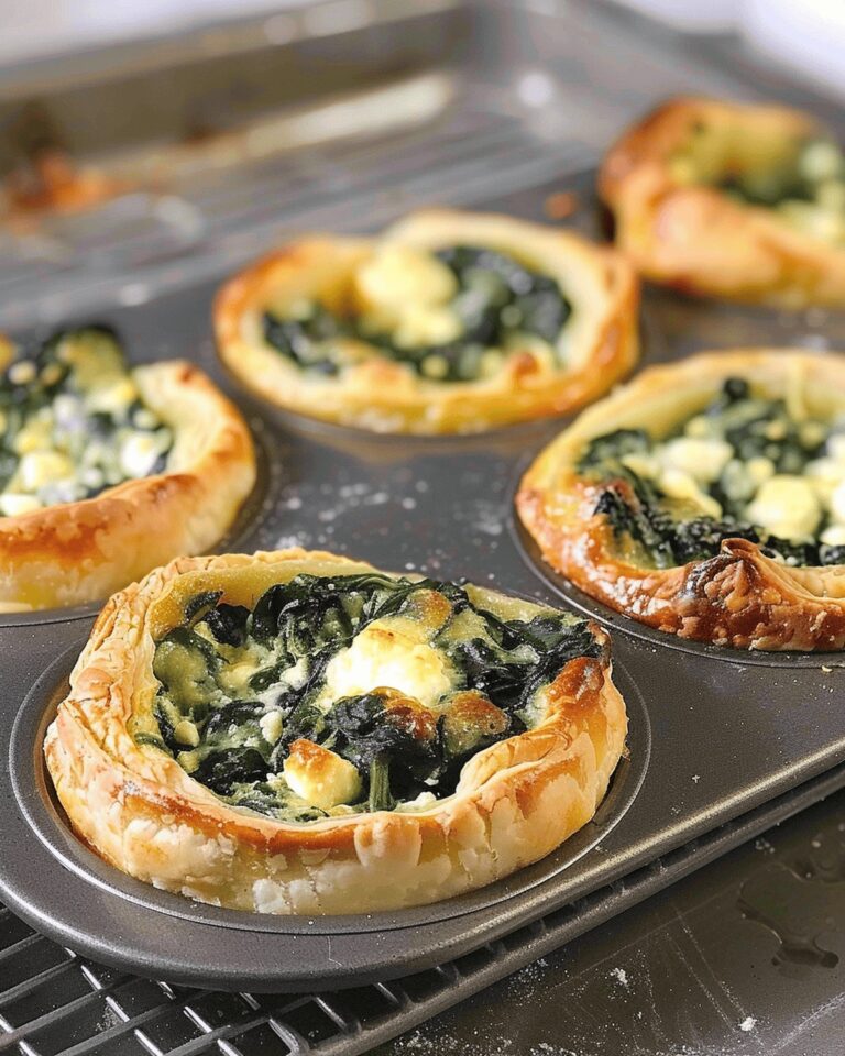 Spinach Feta Puff Pastry Bites Recipe