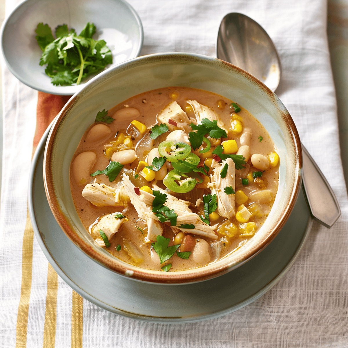 Slow Cooker White Chicken Chili Recipe