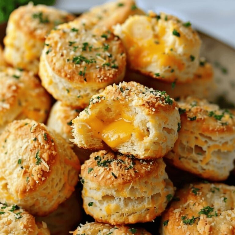 Buttery Garlic Cheddar Biscuits Recipe