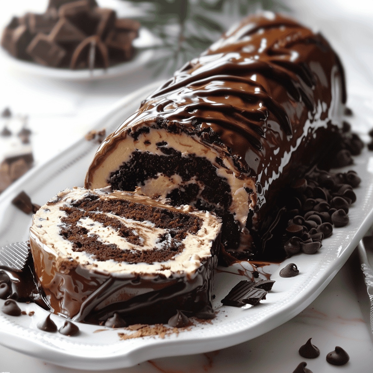 Velvety Chocolate Roulade Recipe