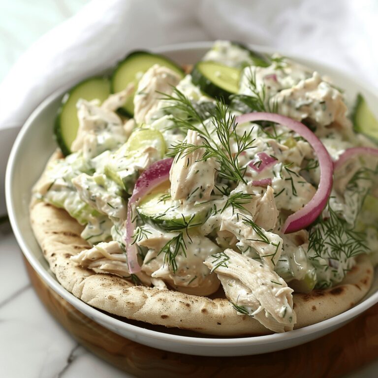 Vibrant Mediterranean Tzatziki Chicken Salad Recipe