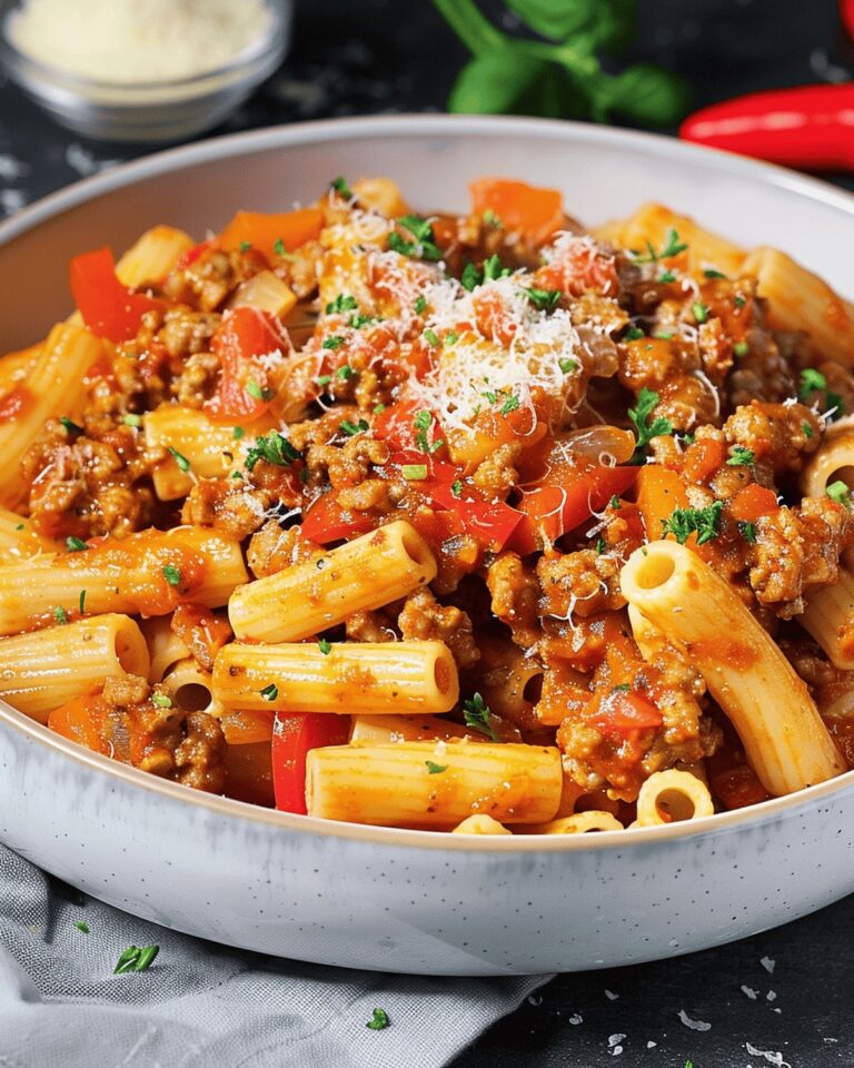 Pasta With Spicy Italian Sausage And Peppers Recipe