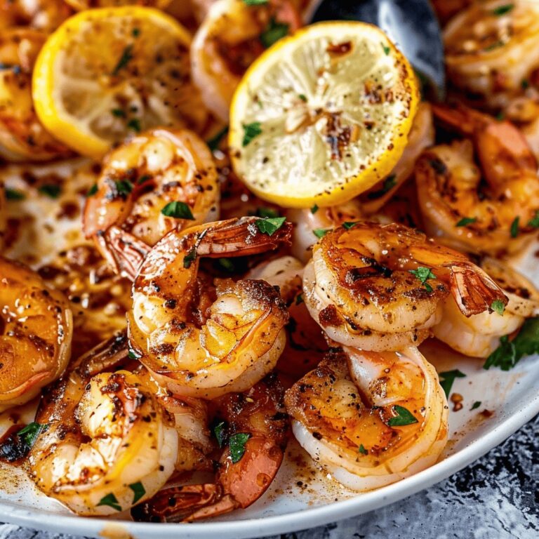 Tangy Lemon-Garlic Shrimp Skillet Recipe