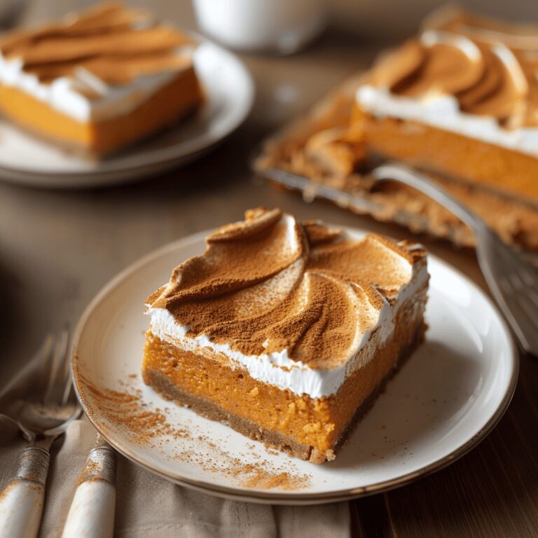 Velvety Sweet Potato Pie Bars Recipe