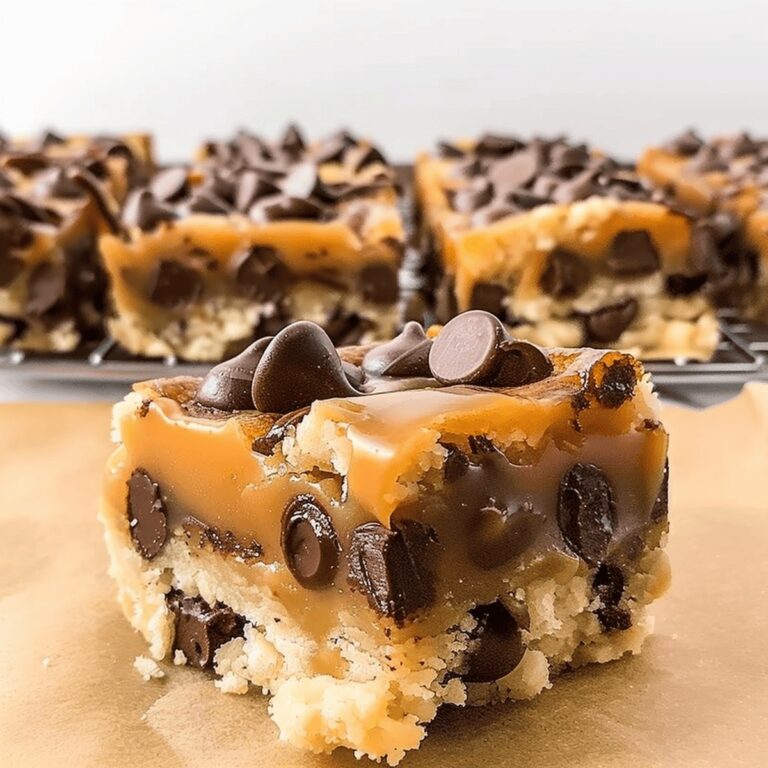 Irresistible Salted Caramel Chocolate Chip Cookie Bars Recipe